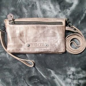 Bed Stu Bayshore Leather crossbody wristlet Wallet